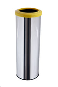 LIXEIRA INOX COM ARO ESMALTADO CORES 24X70 30L MSP 617