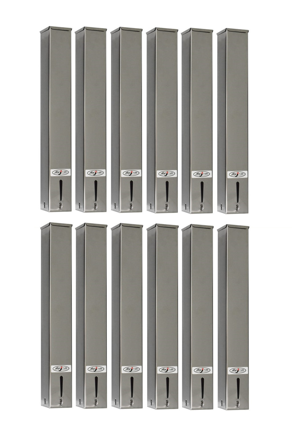 Kit 12 Dispensers Quadrado 50ml Inox