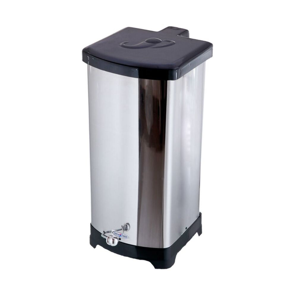 Lixeira Quadrada C/ Pedal Esférico 25L