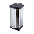 Lixeira Quadrada C/ Pedal Esférico 25L