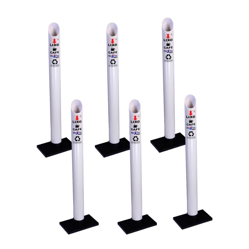 Kit 6 Coletores Individuais Café PVC