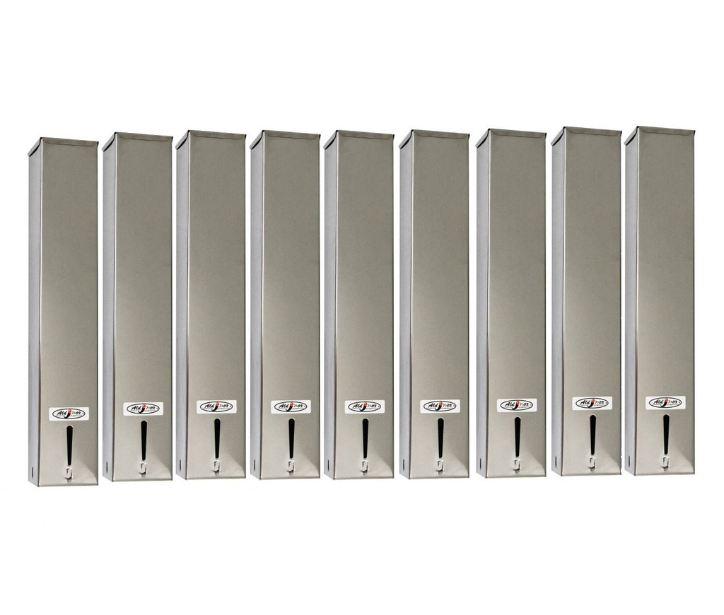 Kit 9 Dispensers Quadrado 200ml Inox