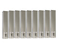 Kit 9 Dispensers Quadrado 200ml Inox