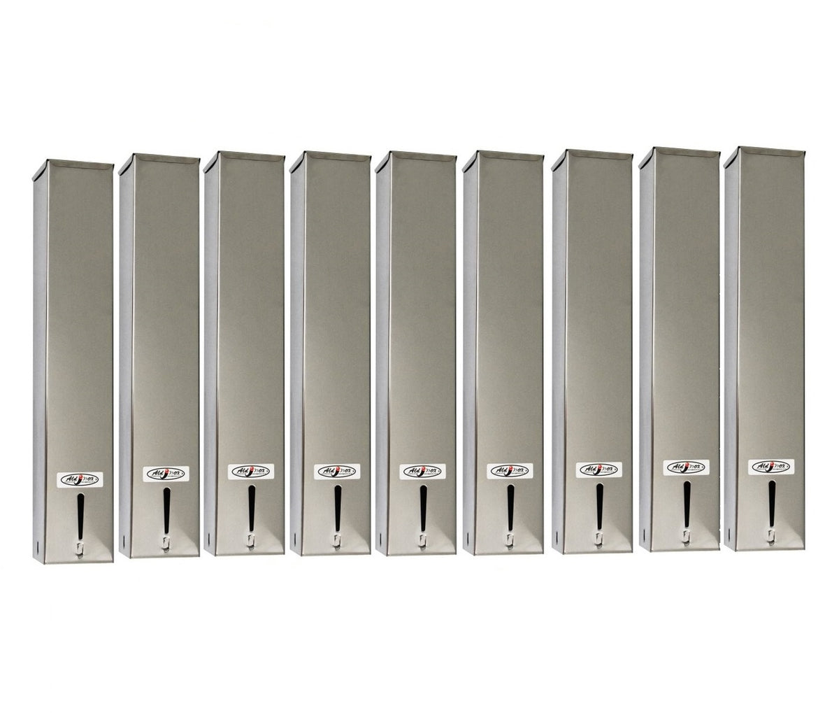 Kit 9 Dispensers Quadrado 200ml Inox