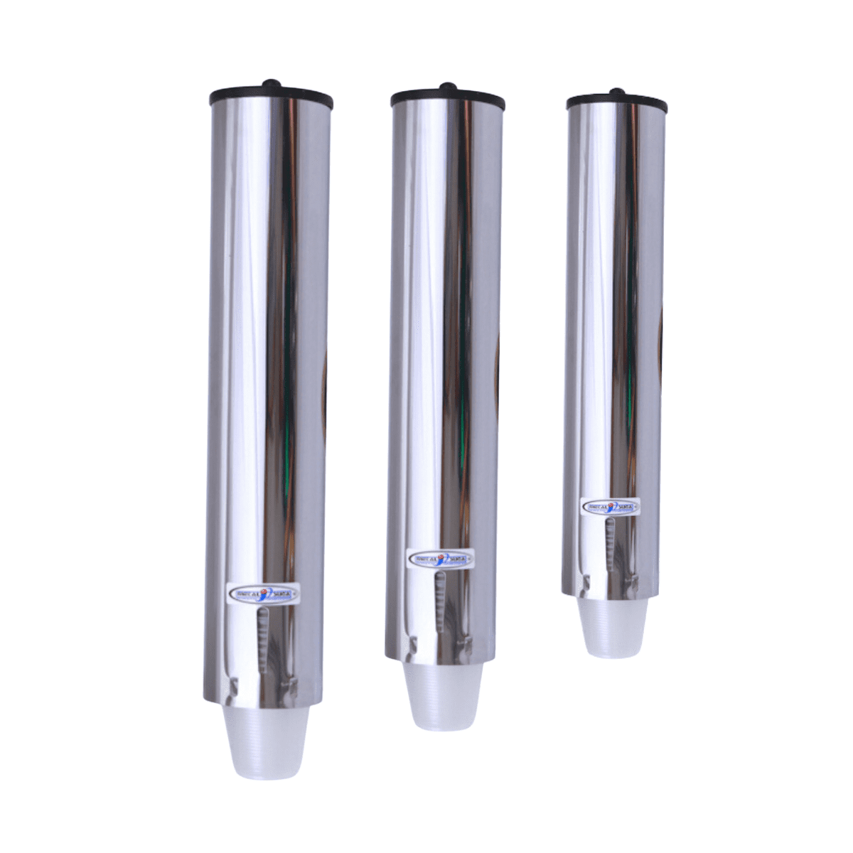Kit Dispenser Redondo 300/400/500ml Inox