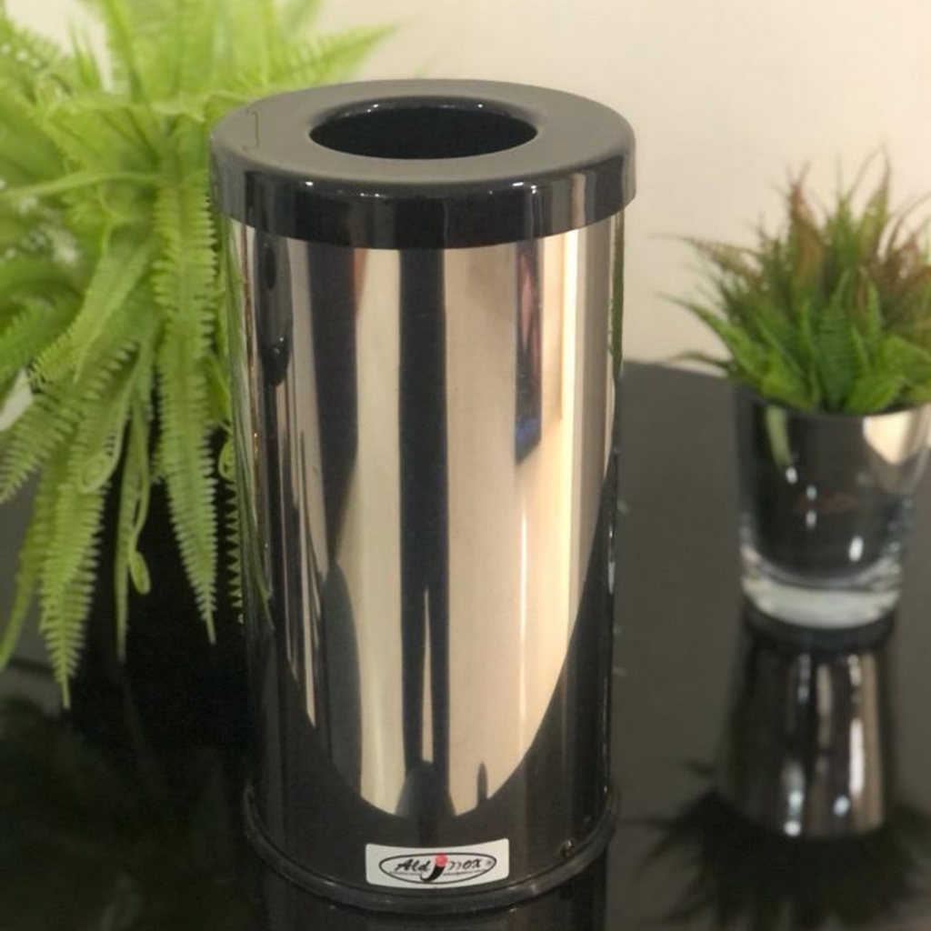 Lixeira Inox Para Lavabo Aro Anti Inseto Hole Trash 3L