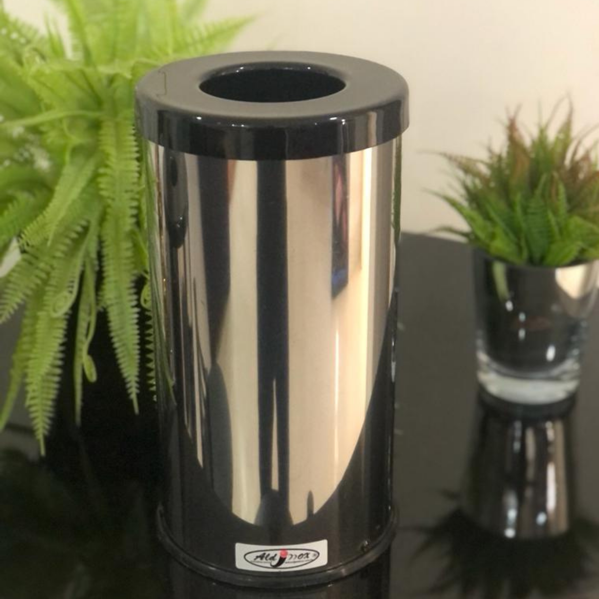 Lixeira Inox Para Lavabo Aro Anti Inseto Hole Trash 3L