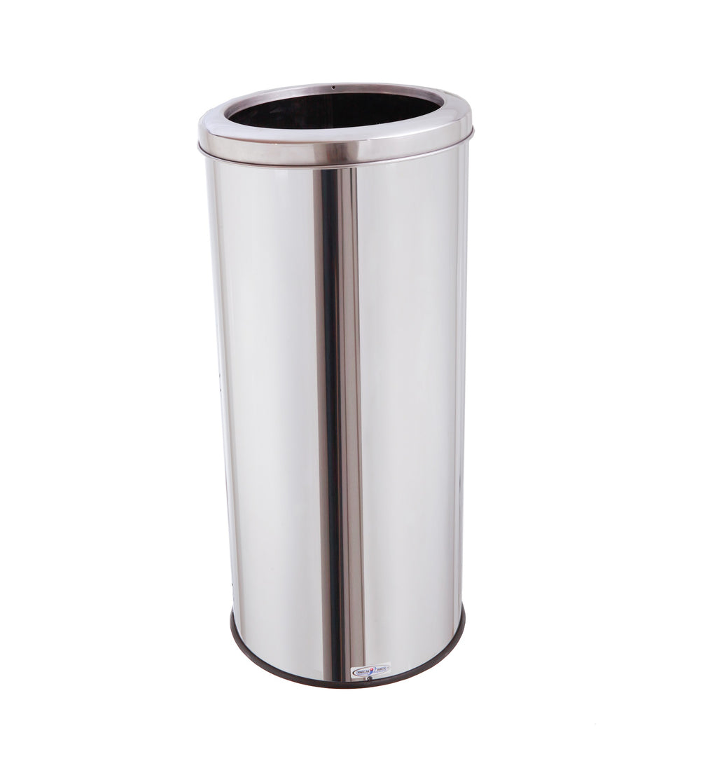LIXEIRA INOX COM ARO INOX 30X70 50L MSP 709