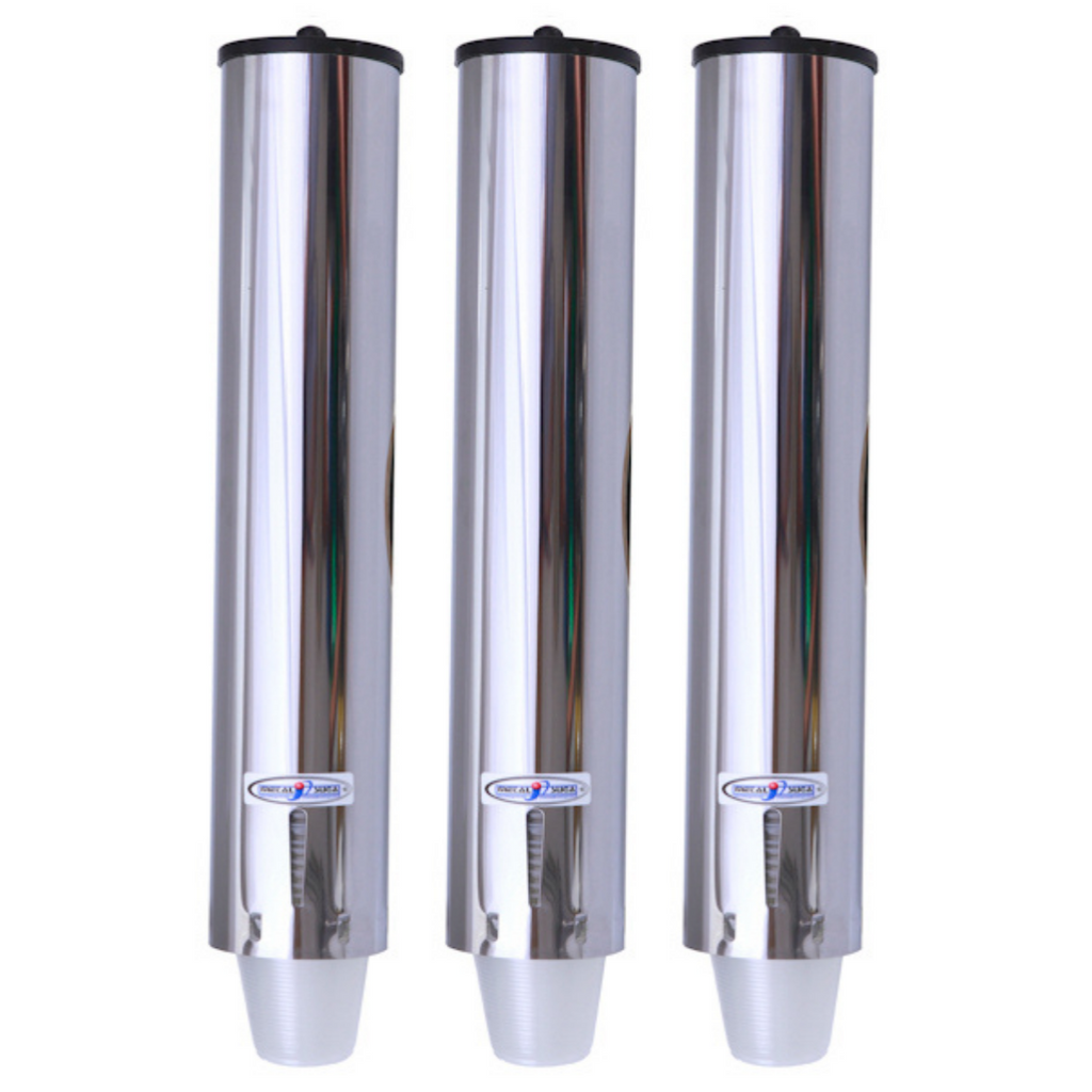 Kit 3 Dispensers Redondos 200ml Inox