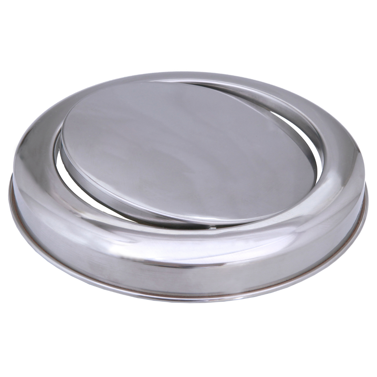 Tampa Lixeira Flip Top Basculante Inox 24cm