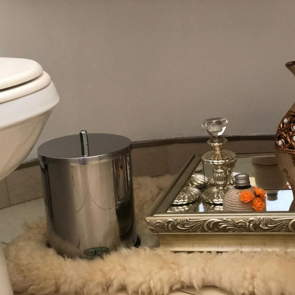 Lixeira Lavabo 5L Inox