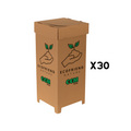 Kit 30 Lixeira Descartável De Papelão