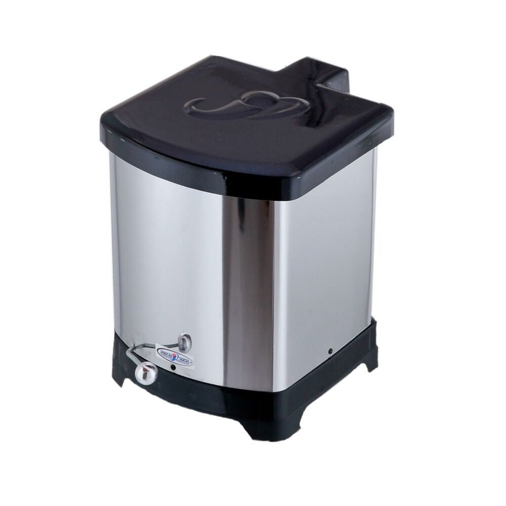 Lixeira Quadrada C/ Pedal Esférico 15L
