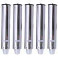 Kit 5 Dispensers Redondos 200ml Inox