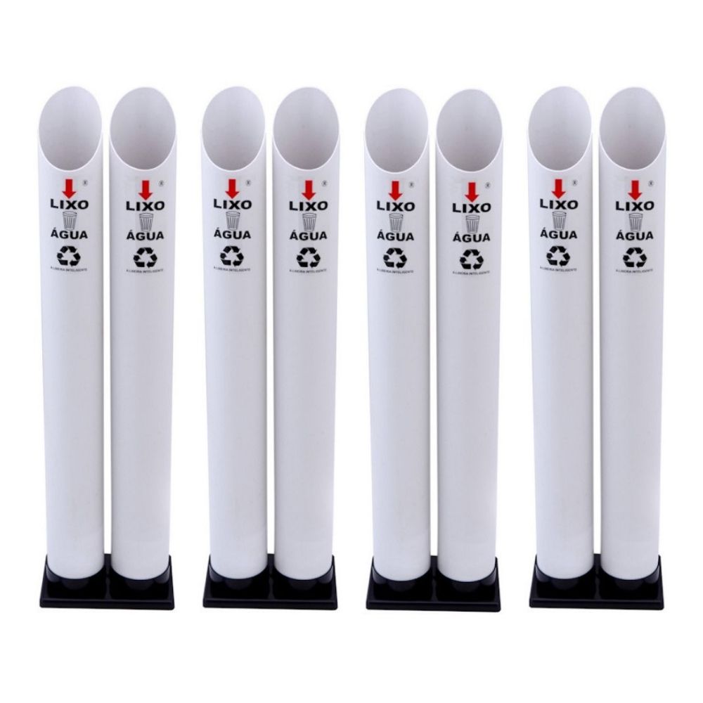Kit 4 Coletores Duplos Água PVC