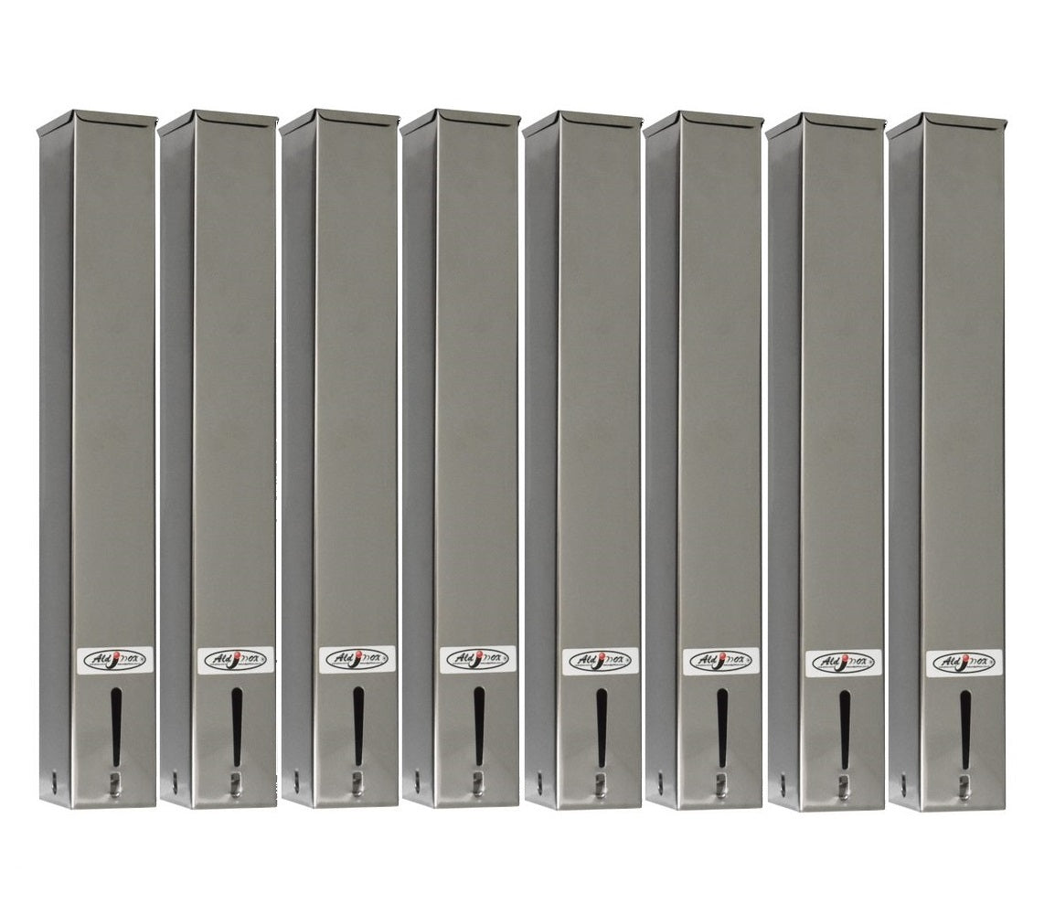Kit 8 Dispensers Quadrado 50ml Inox