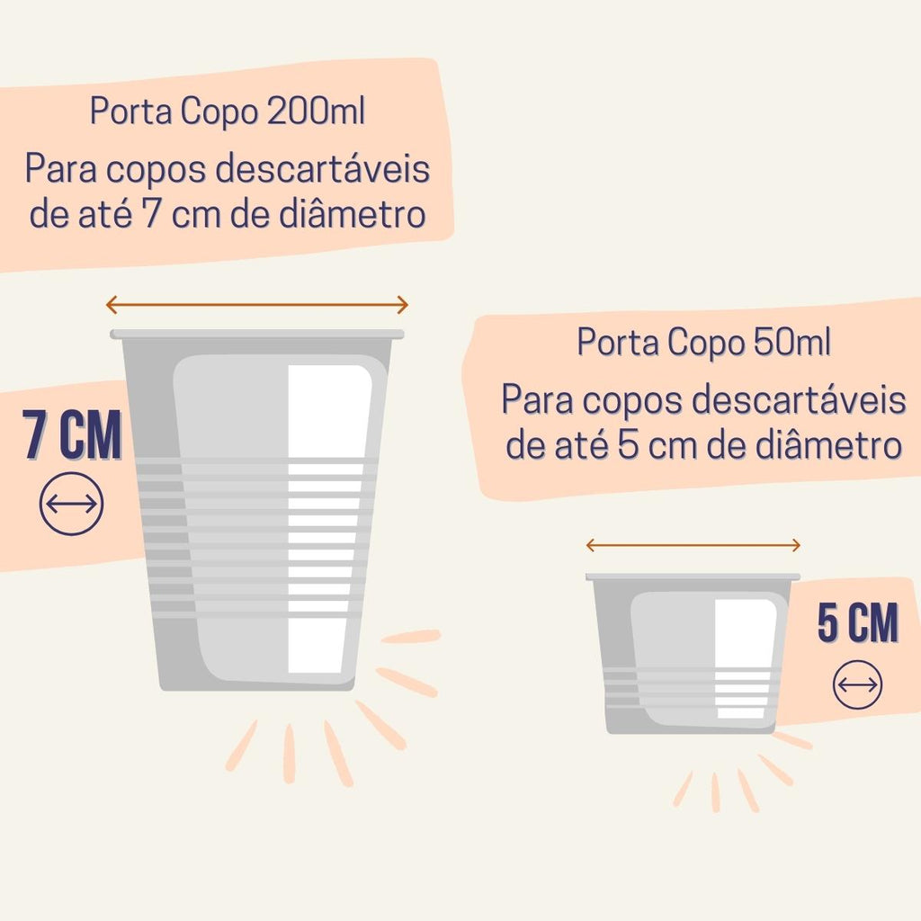 Kit 1 Dispenser Redondo 200ml Inox + 1 Dispenser Redondo 50ml Inox