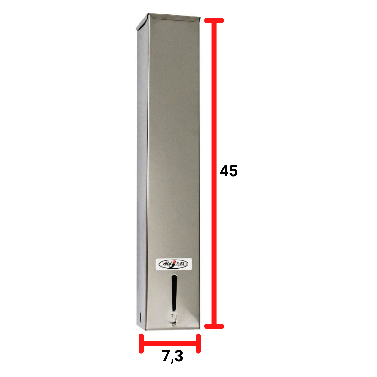 Kit 2 Dispensers Quadrado 200ml Inox