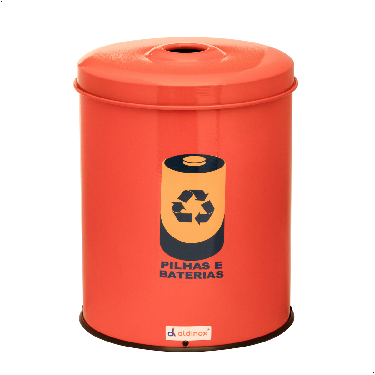 Lixeira Para Descarte de Pilhas Baterias 15 Litros Esmaltado