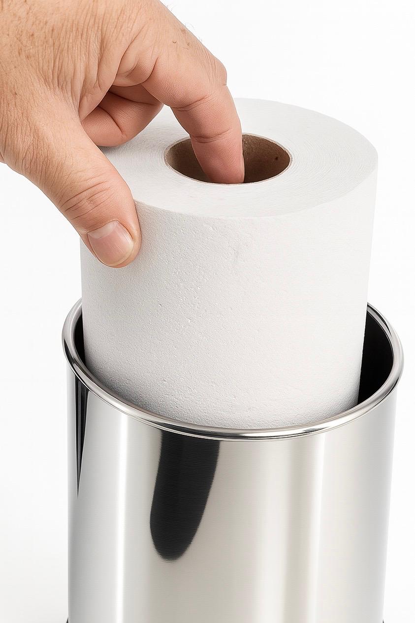 Porta Papel Higiênico Compacto Haste 2 R/L