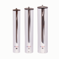 Kit Dispenser Redondo Inox 200ml + Dispenser 300ml + Dispenser 500ml