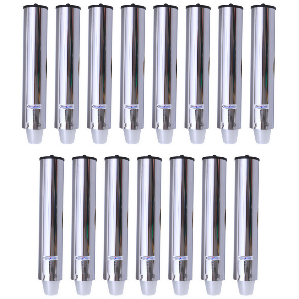 Kit 15 Dispensers Redondos 400ml Inox