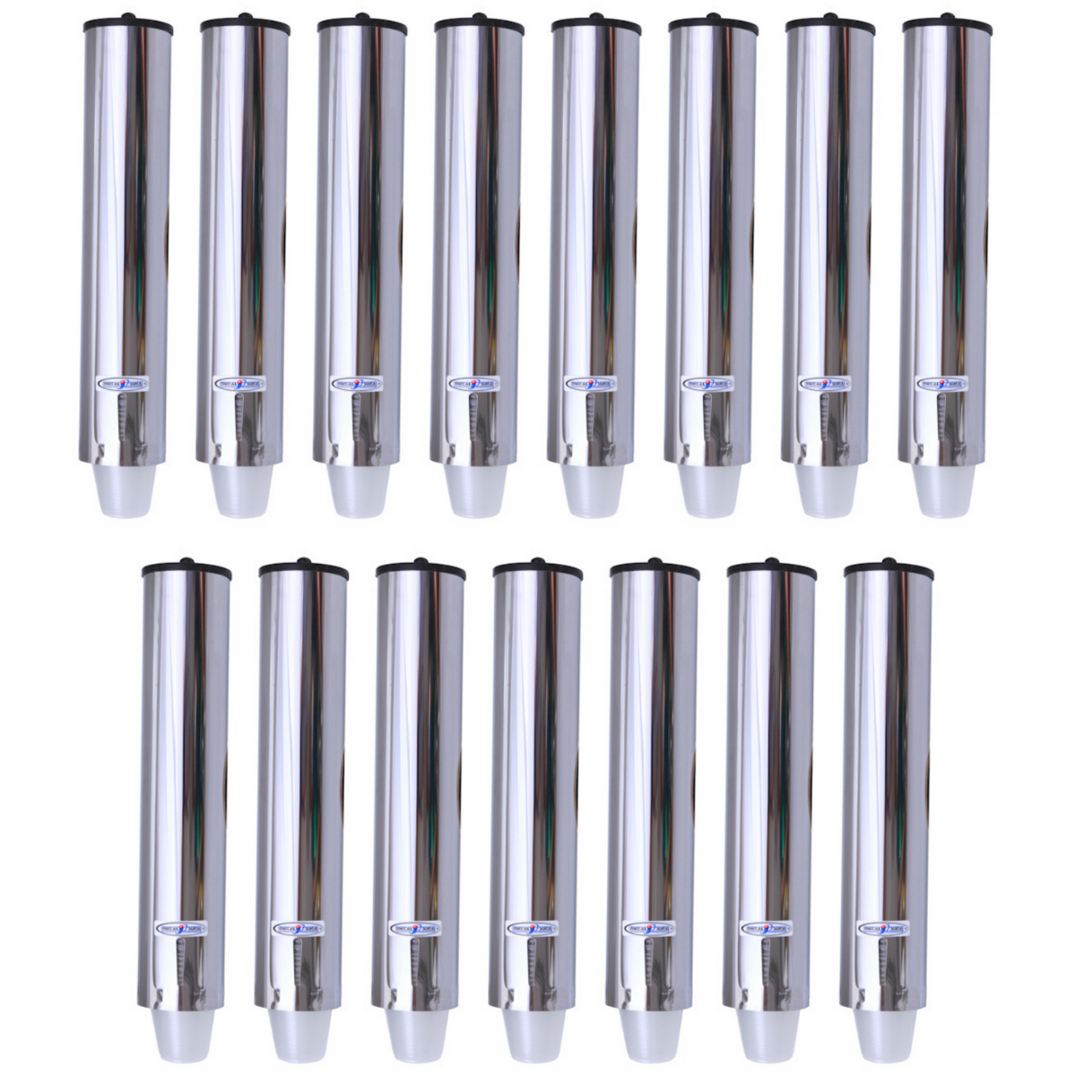 Kit 15 Dispensers Redondos 400ml Inox